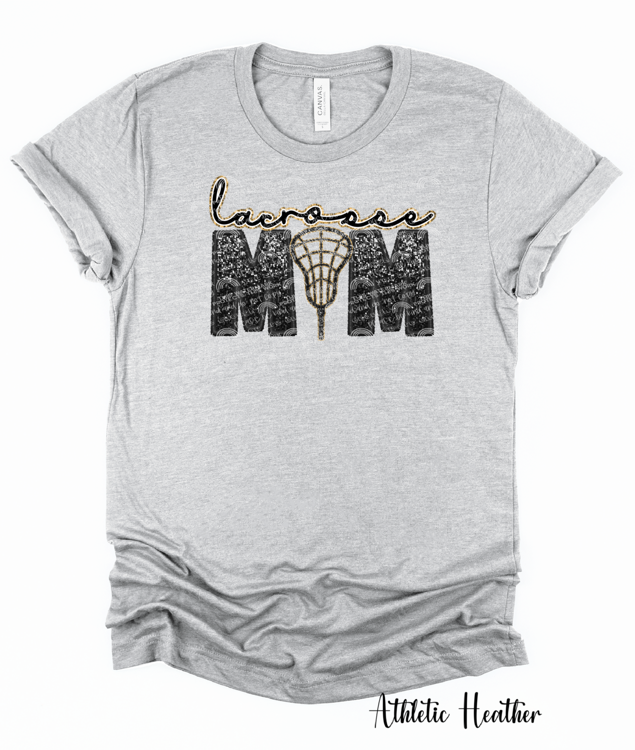 Lacrosse mom (faux sequin)