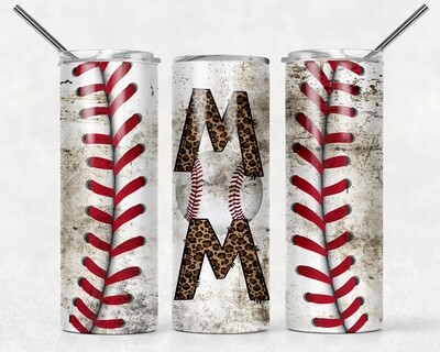 Baseball mom tumbler