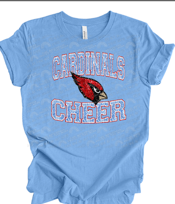 Cardinals Cheer (faux sequin)