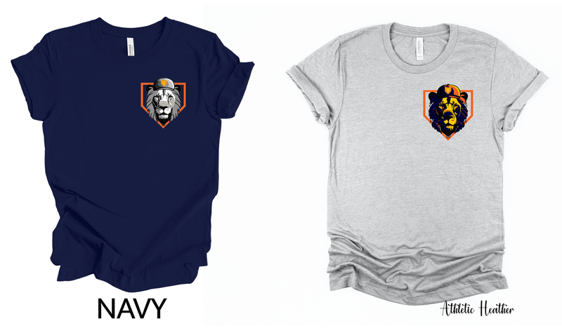 Lions baseball pocket print tee
