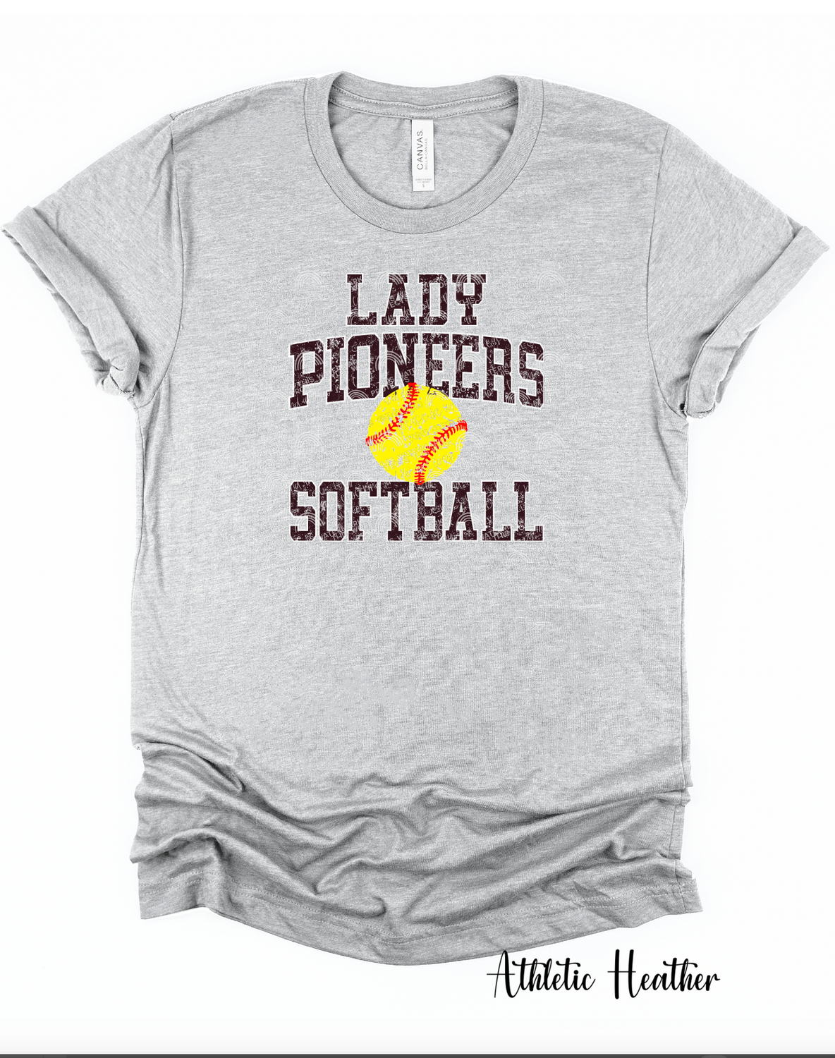 Custom Lady Pioneers softball design