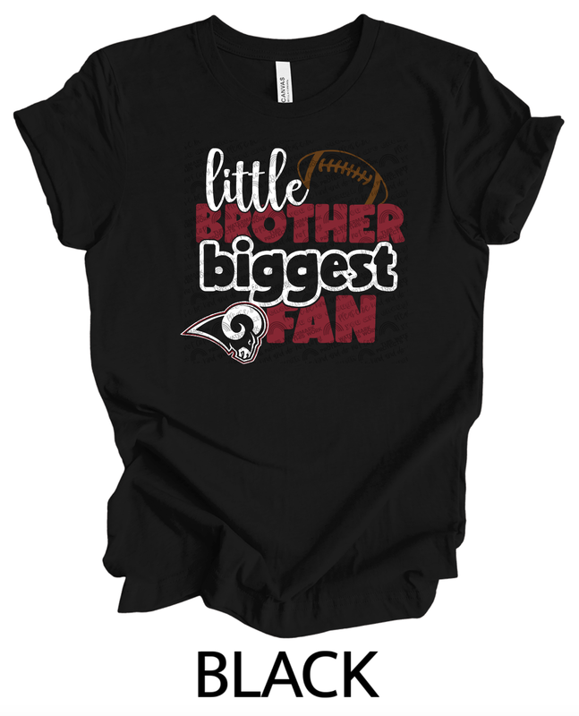 Rams football- Little brother biggest fan shirt