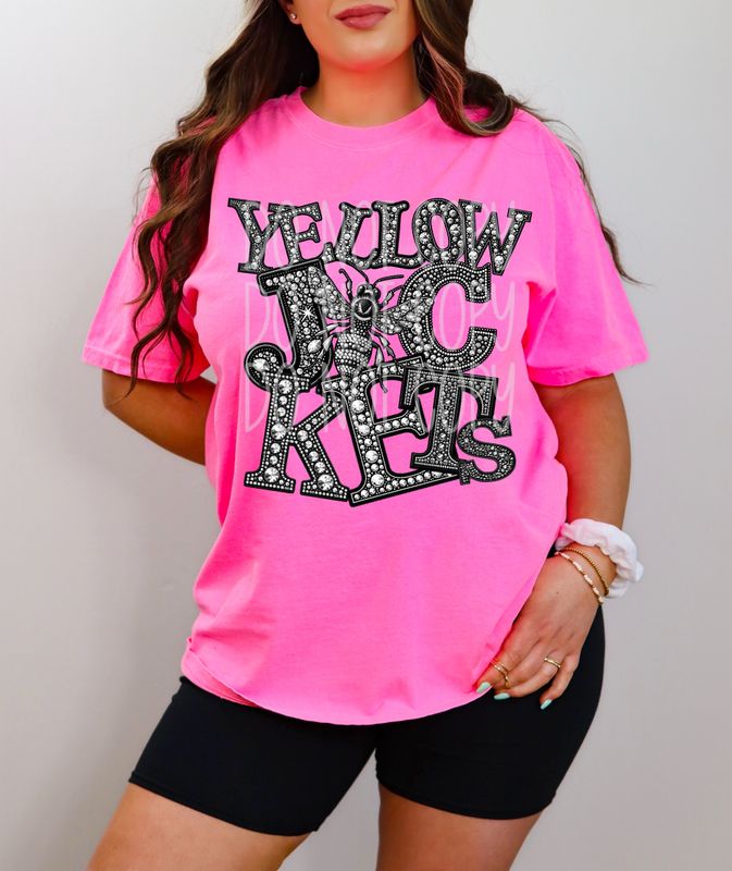 Yellow Jackets (Faux Rhinestone)
