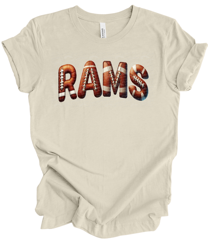 Rams football doodle letters