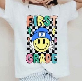 Retro smiley grade shirts