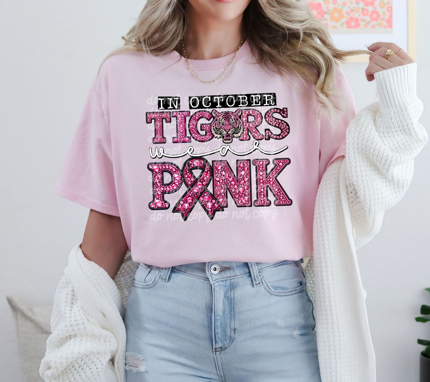 In October Tigers wear pink