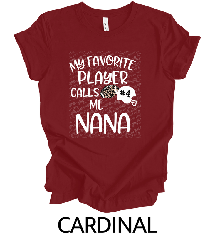 My favorite player calls me nana