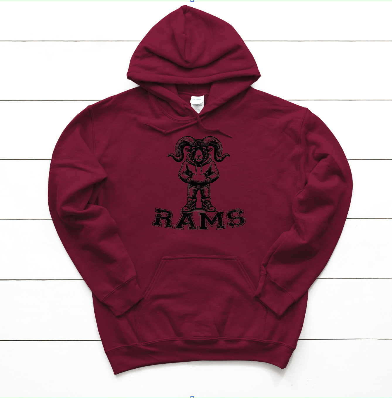 Ram in hoodie