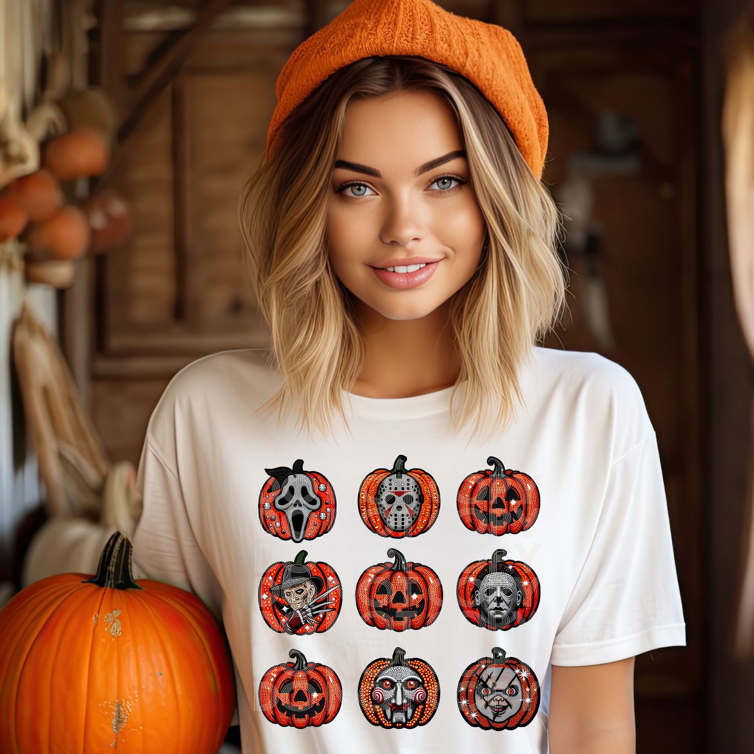 Horror guy pumpkins