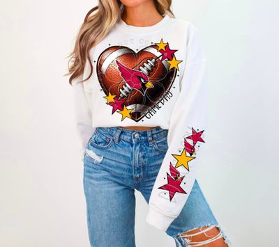 Cardinals football heart