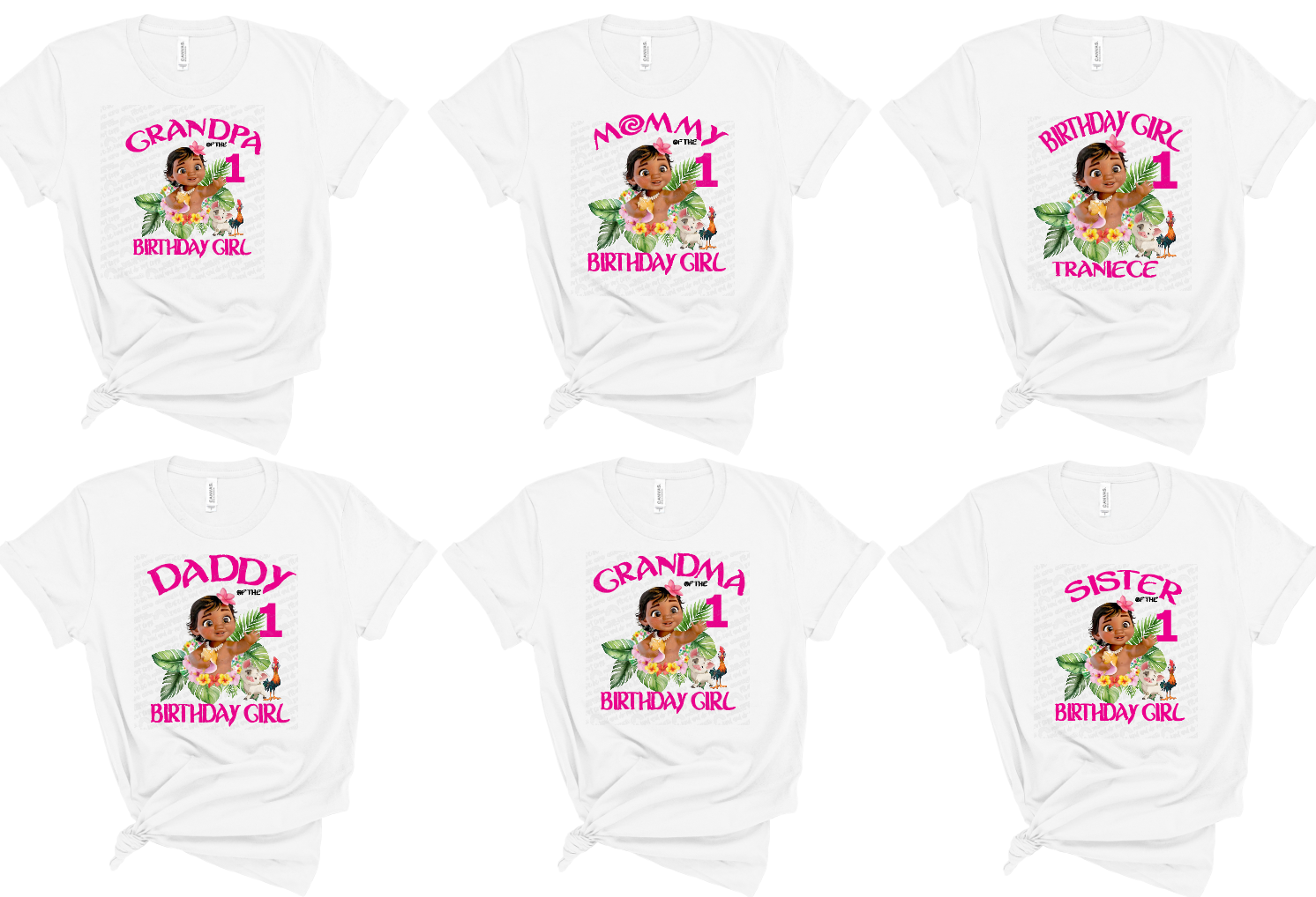 TraNiece family birthday shirts