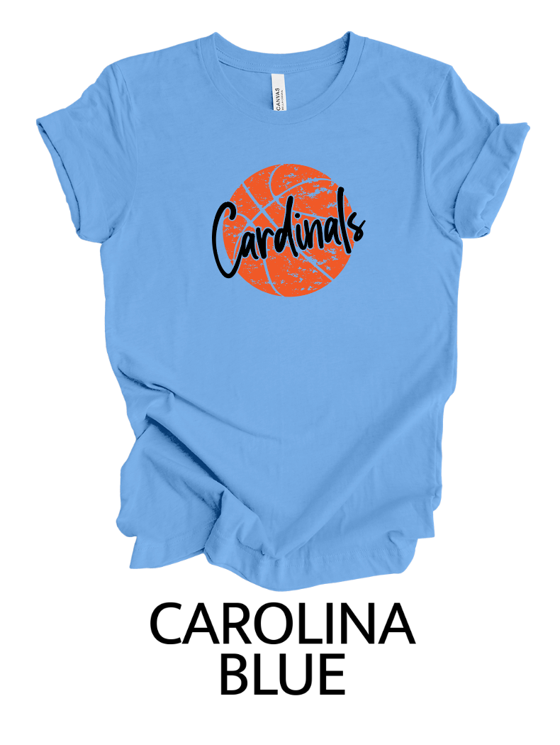 Cardinals distressed basketball
