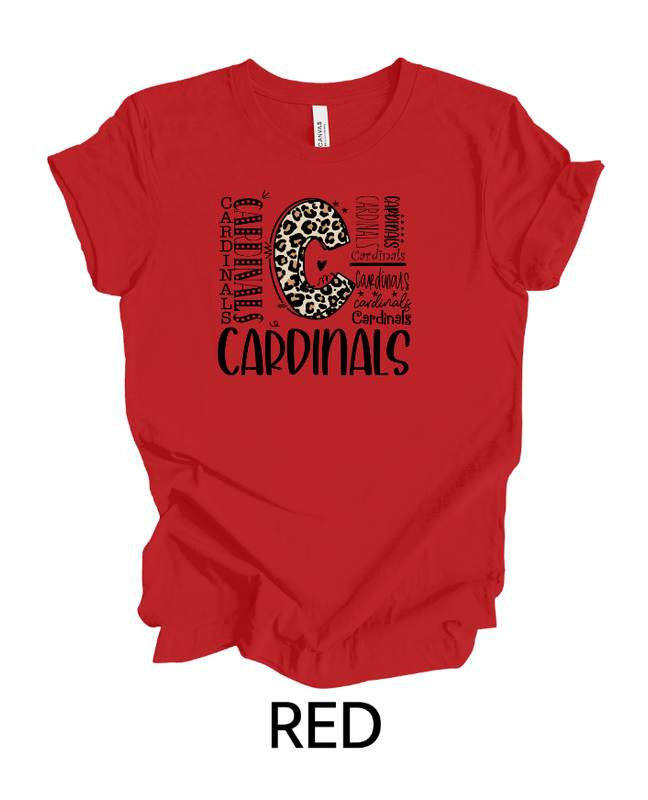 Cardinals leopard typography