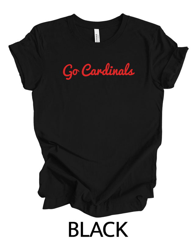 Go Cardinals cursive