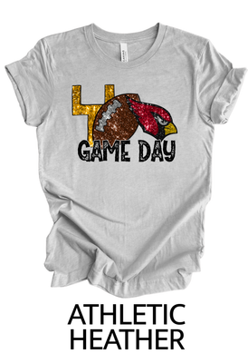 Cardinals game day faux sequin