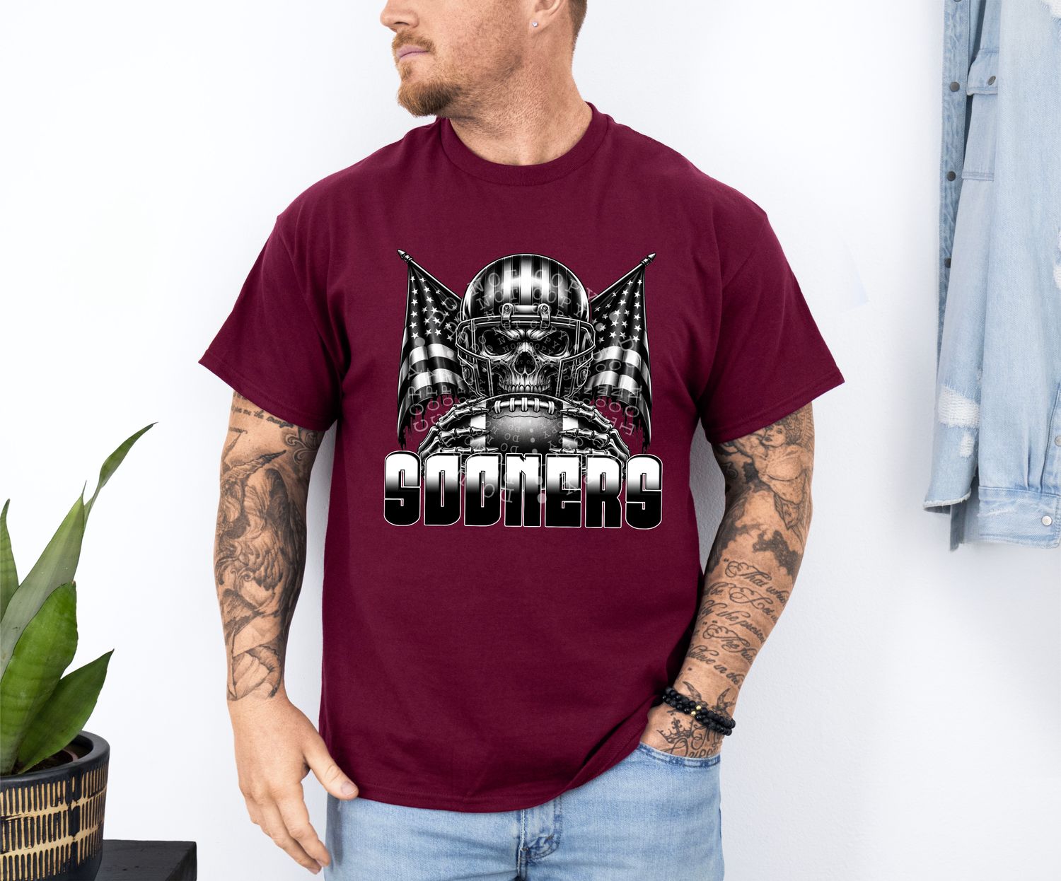Sooners skull mascot