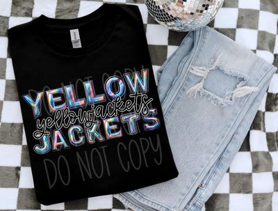 Yellow Jackets  halographic