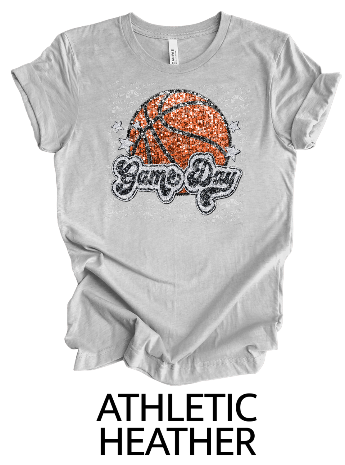 Basketbal game day (faux sequin)