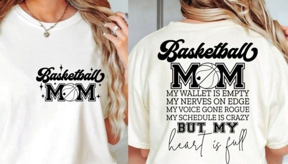 Basketball mom- wallet is empty, heart is full