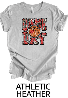 Basketball game day faux sequin