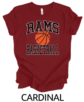 Rams basketball distressed