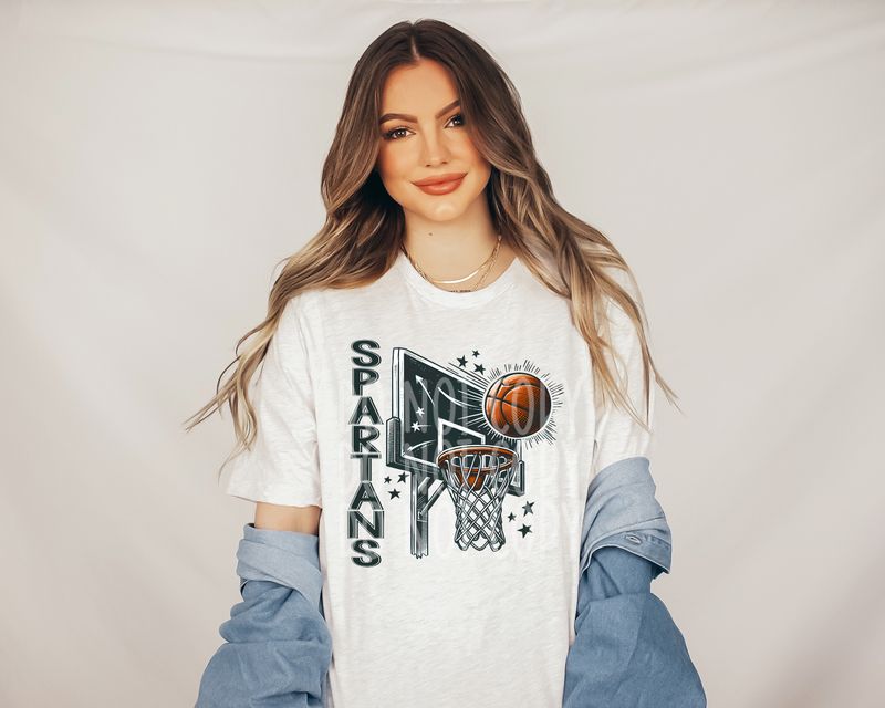 Basketball goal-Spartans