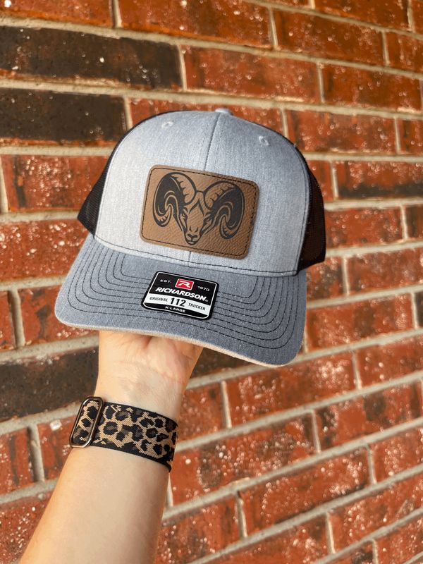 Ram patch hat-brown