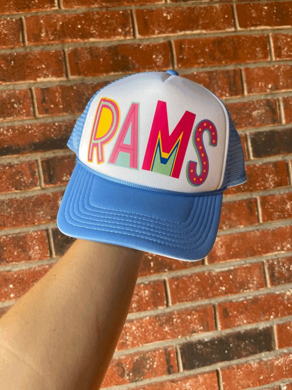 Trucker hat- Colorful Rams