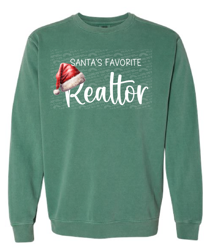Santa&#39;s favorite realtor sweatshirt