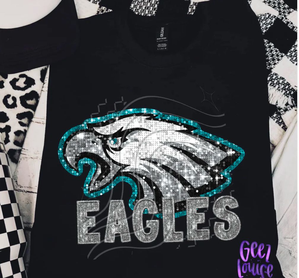 Faux Sequin eagle