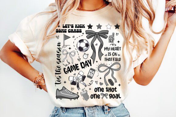 Retro soccer game day