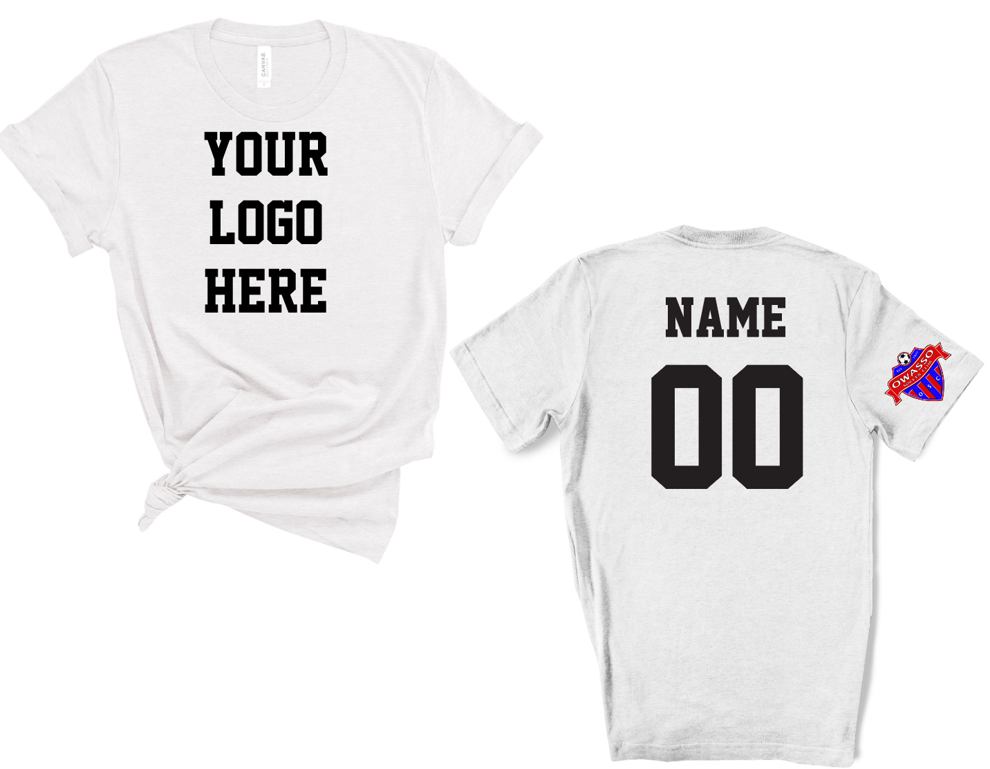 Custom team shirt-  Owasso soccer club