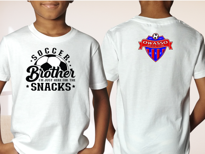 Soccer brother, I&#39;m just here for the snacks-  Owasso soccer club
