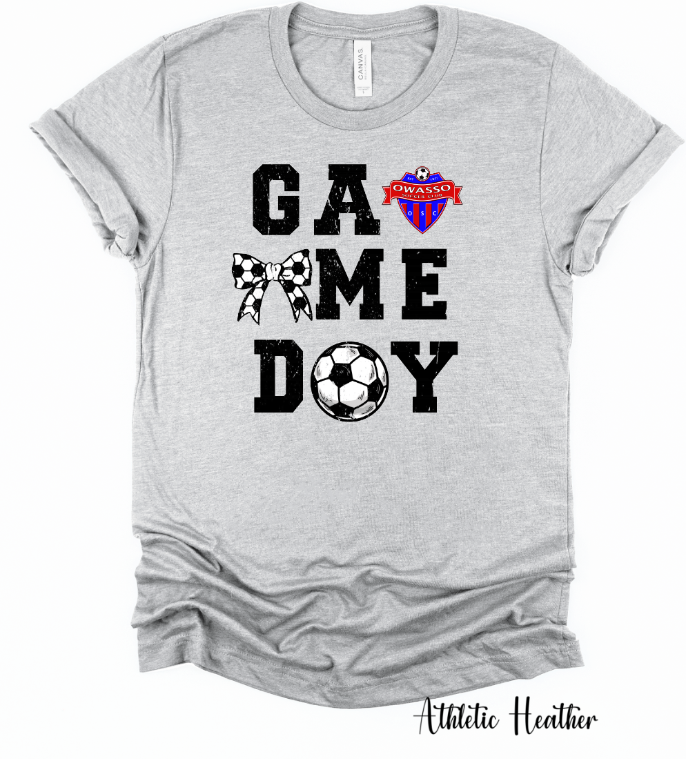 Game day (with bow) - Owasso soccer club