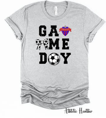 Game day (with bow) - Owasso soccer club