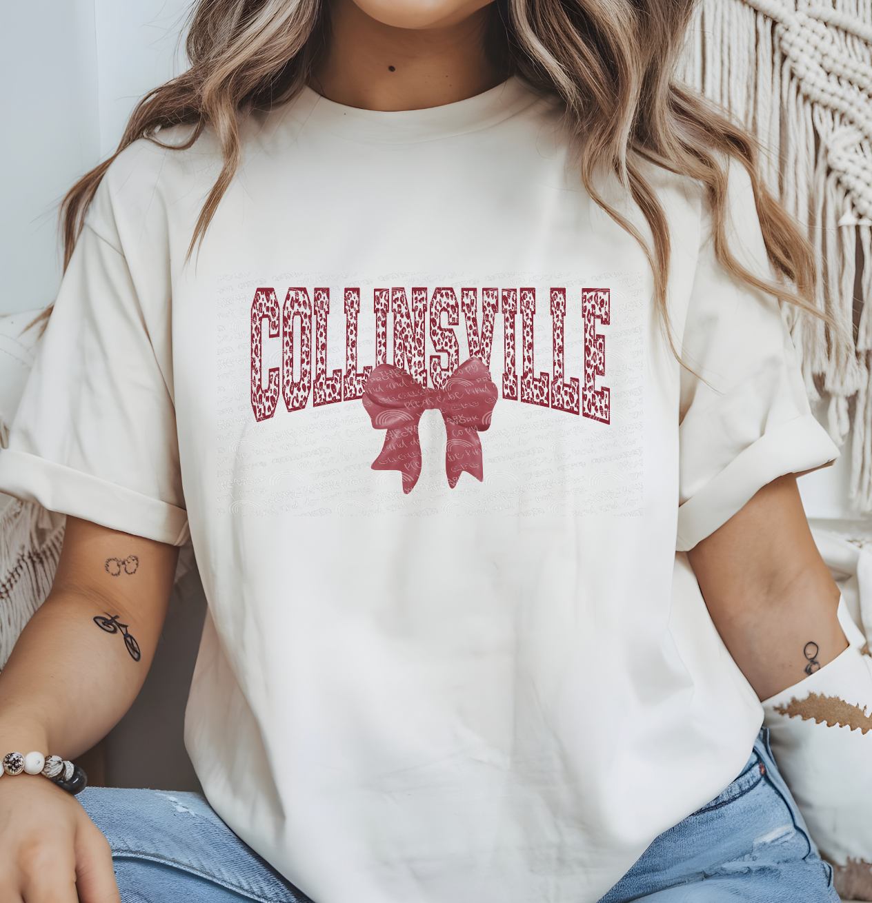 Collinsville leopard coquette bow