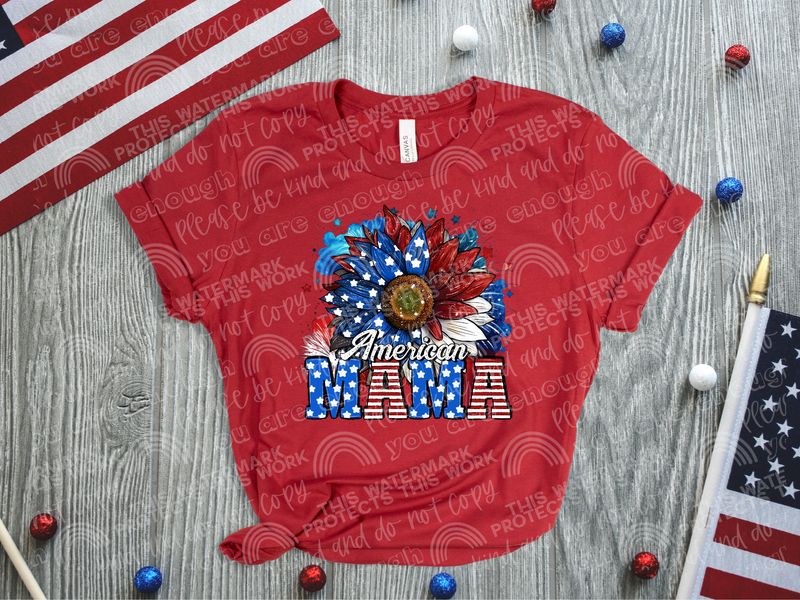 American Mama sunflower shirt