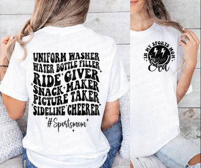 Uniform washer, water bottle filler- Sports mom