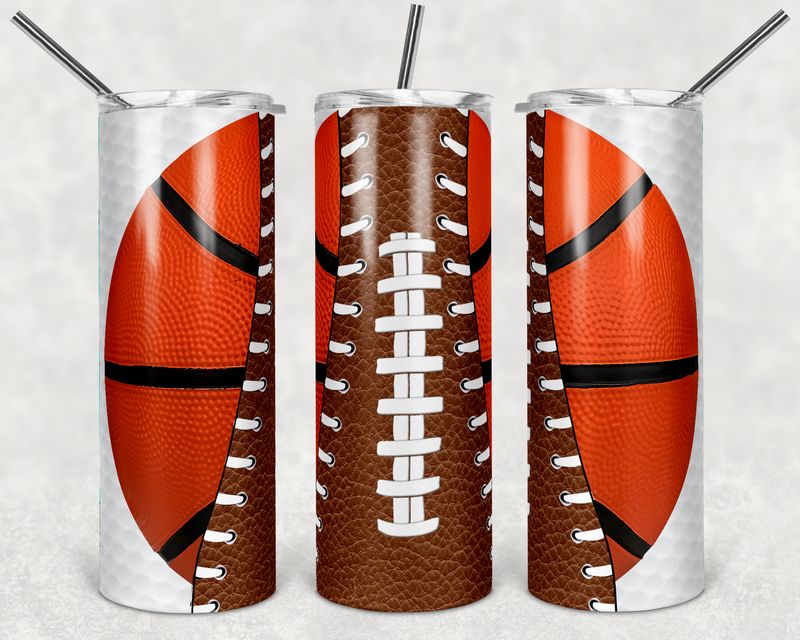 Football, Basketball &amp; golf tumbler