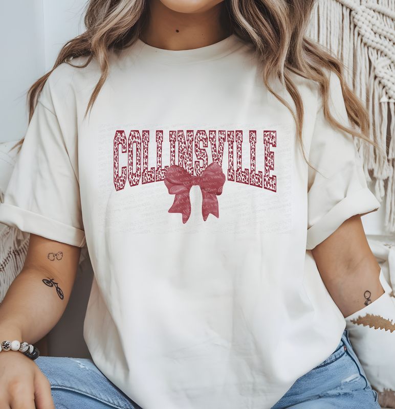 Collinsville leopard coquette bow