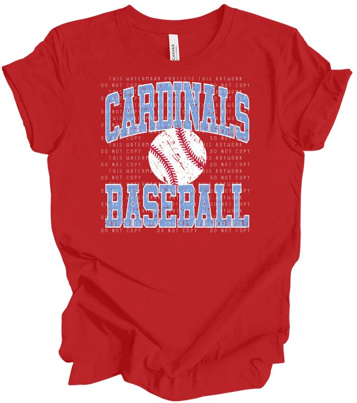 Cardinals baseball red/blue