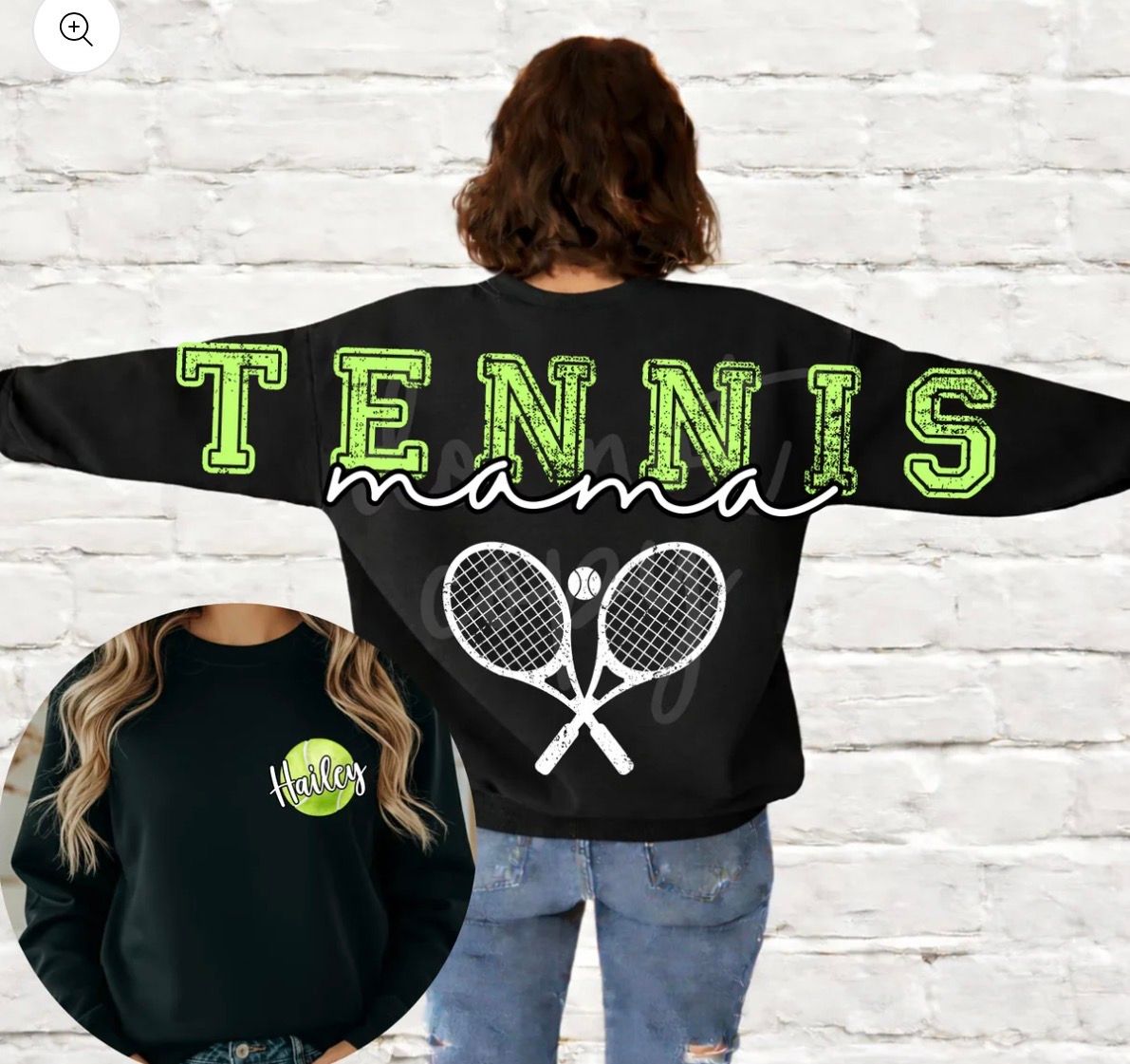 Tennis  (across the back)