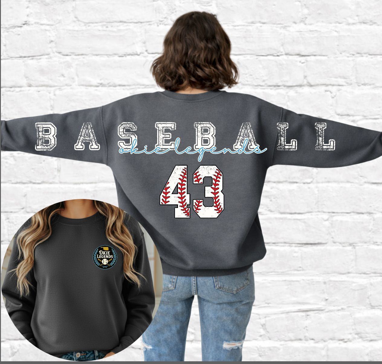 Okie legends across the back