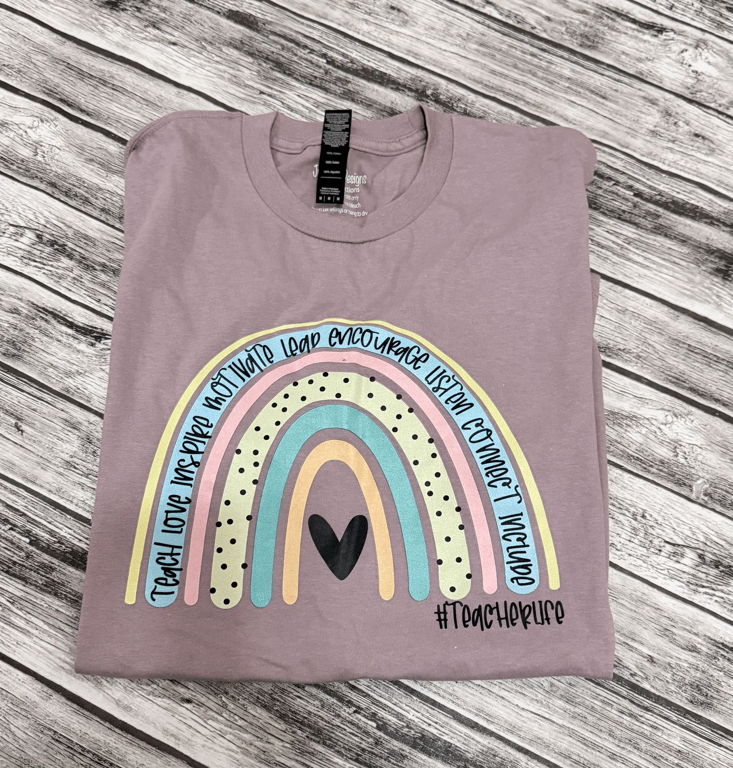 Teacher life rainbow- Multiple sizes