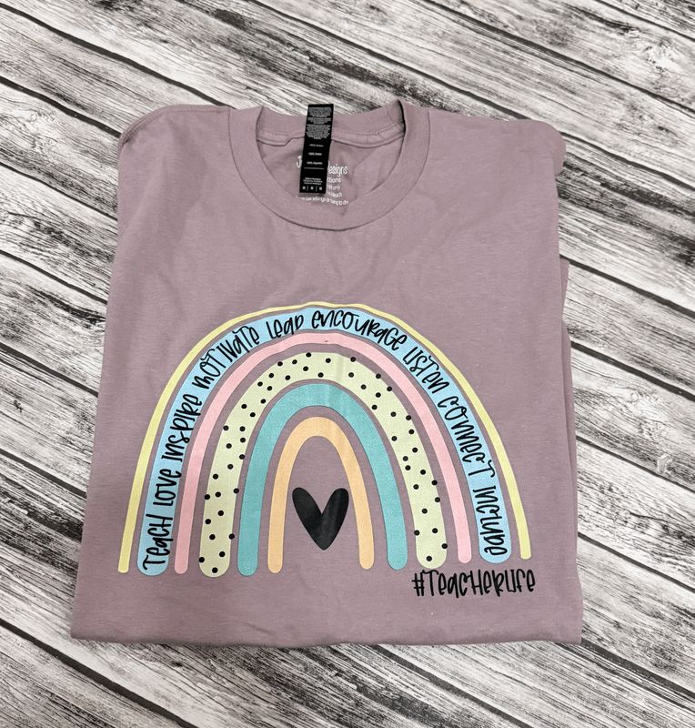 Teacher life rainbow- Multiple sizes
