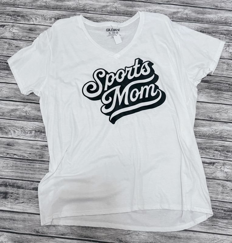 Sports mom- Ladies 2X V-neck