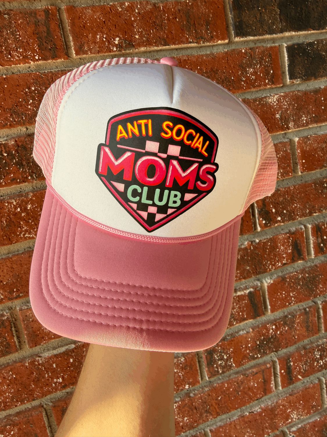 Anti social moms club hat
