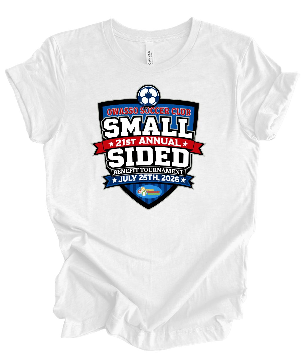 Owasso Soccer- 21st annual Small Sided Benefit tournament tee