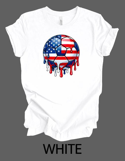Patriotic soccer drip