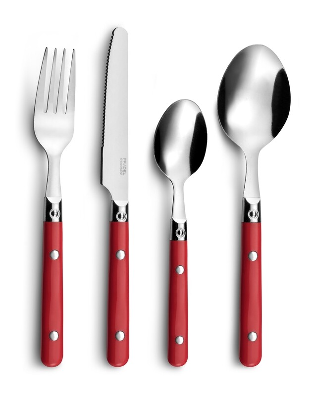 MENAGERE 16 PIECES ROUGE SAXO